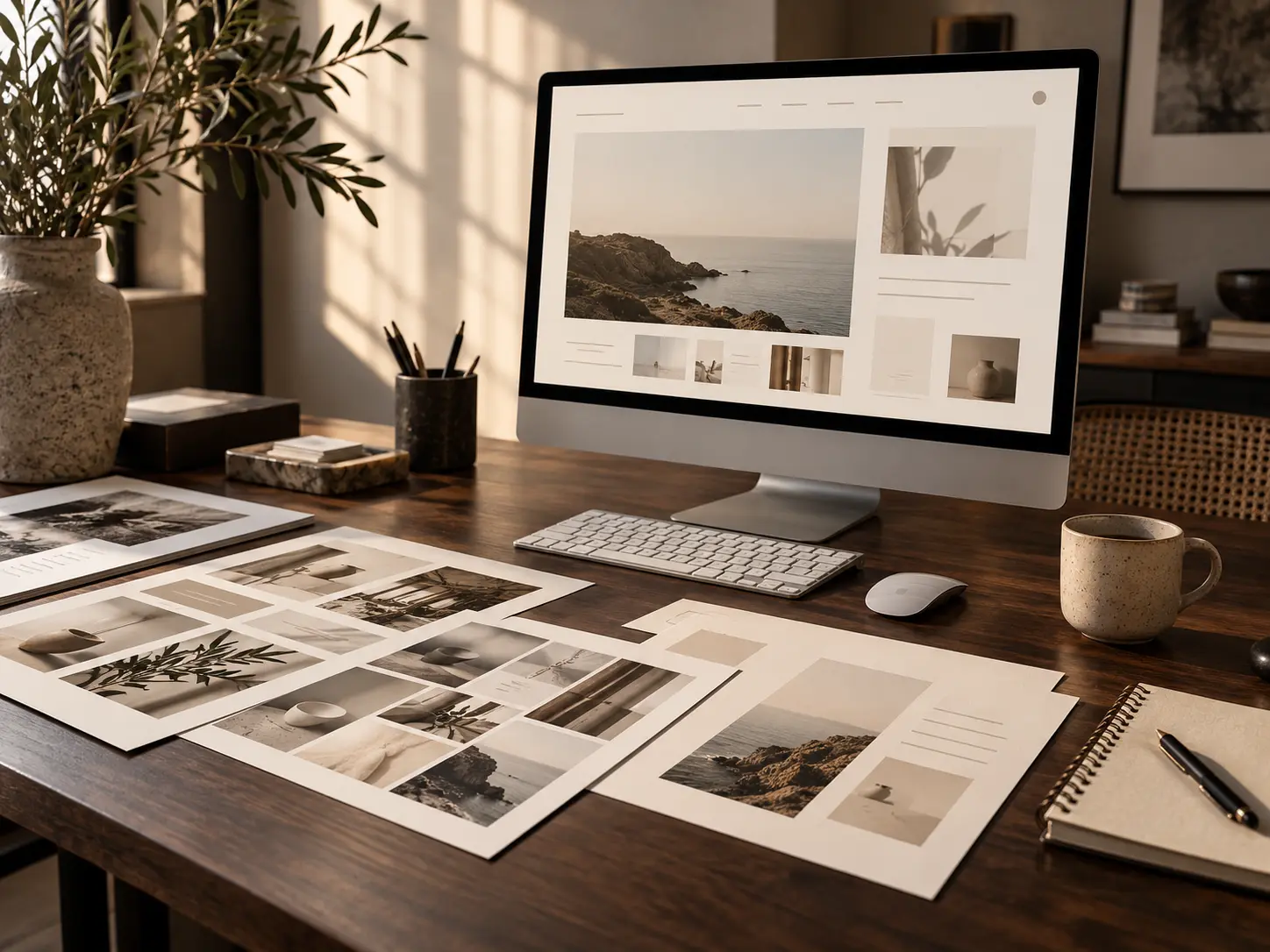 Visual proses perencanaan website Website Profil Usaha